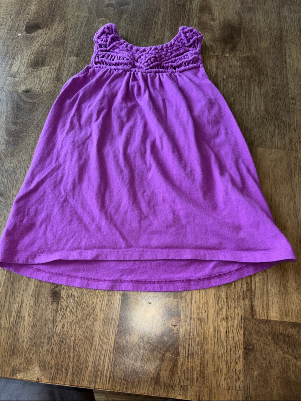 Old Navy Purple Crochet-Yoke Tank Top